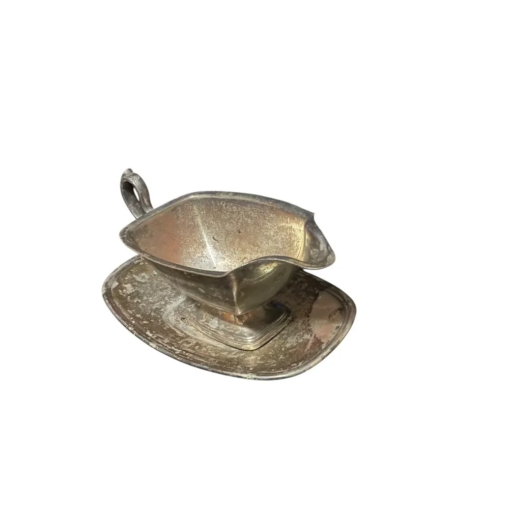Silver On Copper – Gravy Boat‎ w/ Underplate